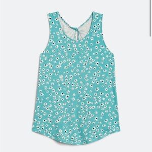 Market & Spruce Teal Floral Tank